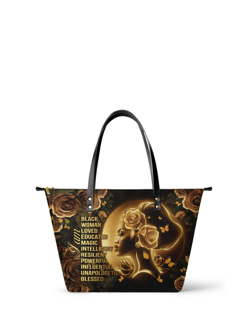 Afroyla "Lumina" Leather Tote Bag
