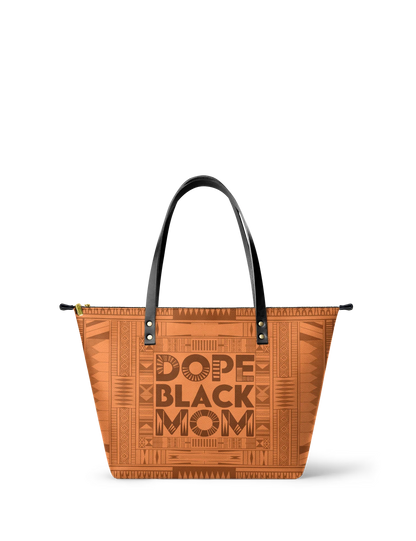 Afroyla "Dope Black Mom" Leather Tote Bag