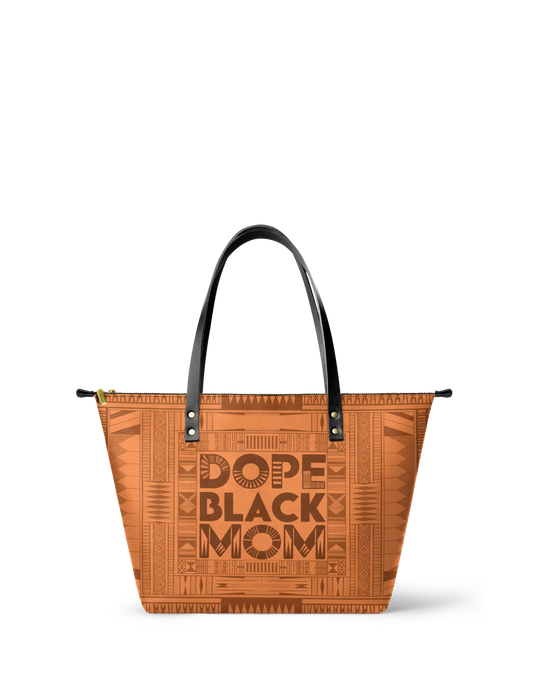 Afroyla "Dope Black Mom" Leather Tote Bag