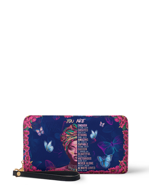Afroyla "Imani" Blue Orchid Wallet