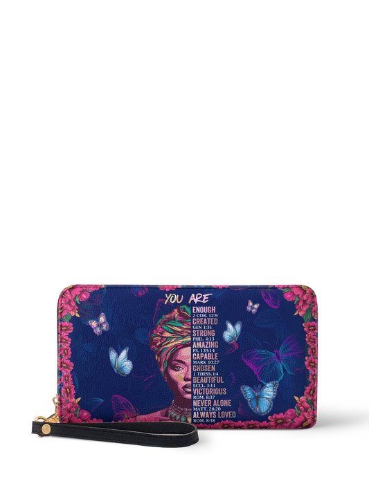 Afroyla "Imani" Blue Orchid Wallet