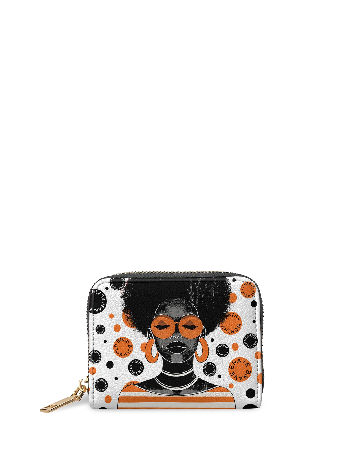 Afroyla "Fahari" Marshmallow Citrus Mini Wallet