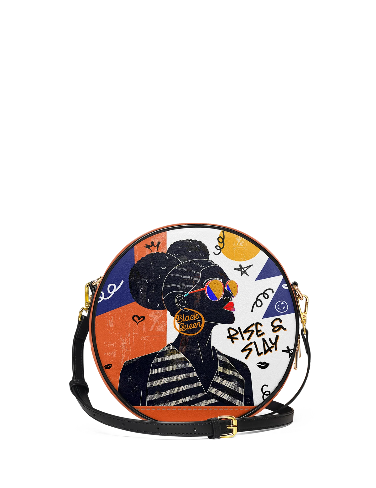 Afroyla "Sanaa" Salt Pop Circle Crossbody Bag