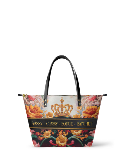 Afroyla "Naija Royale" Leather Tote Bag