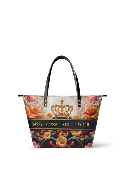 Afroyla "Naija Royale" Leather Tote Bag