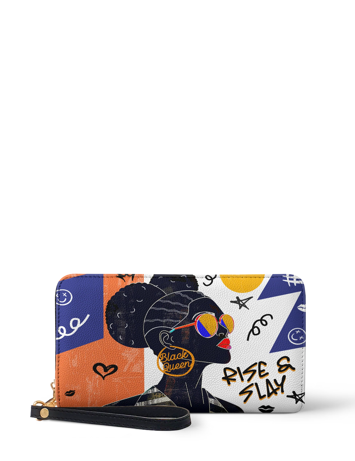 Afroyla "Sanaa" Salt Pop Wallet
