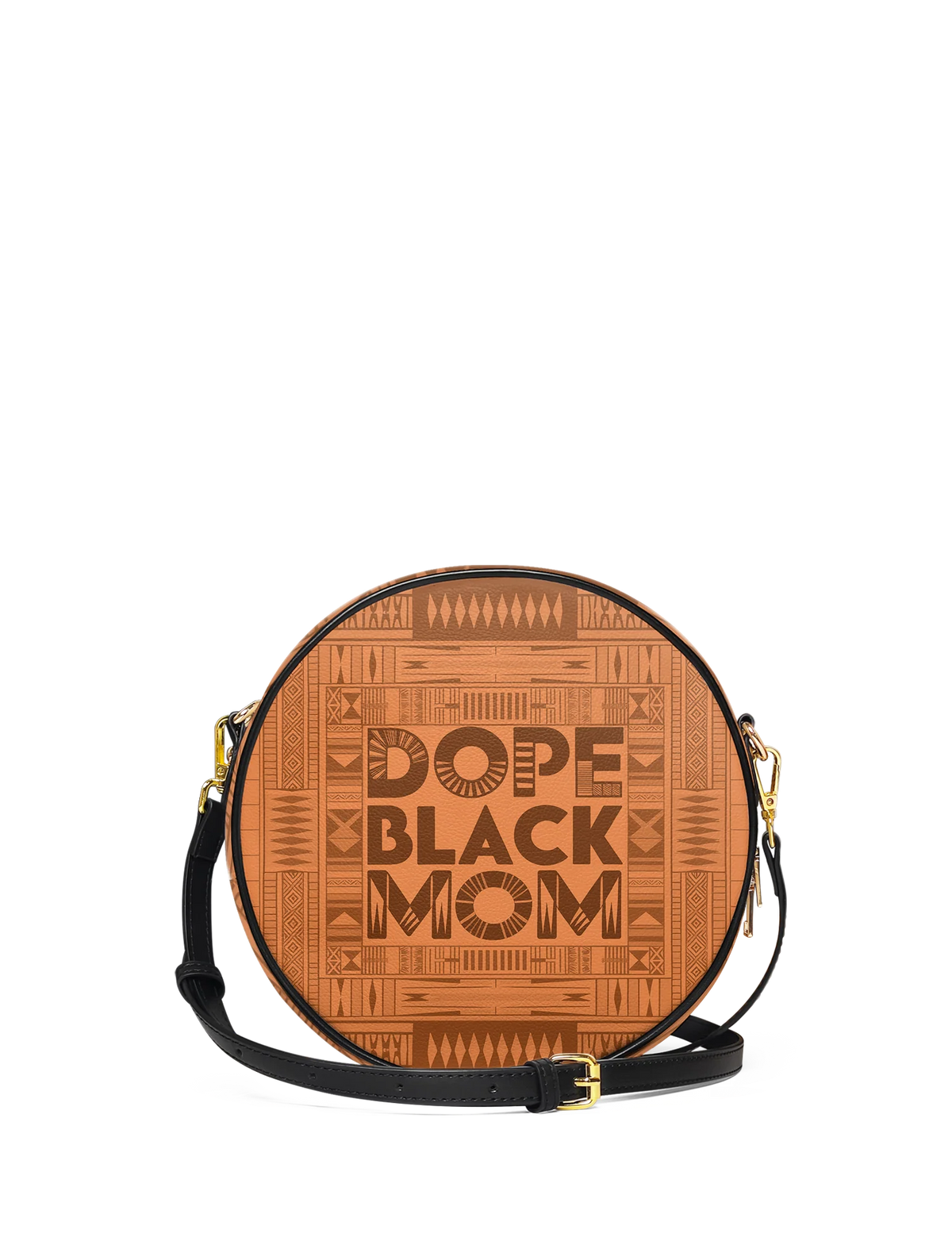 Afroyla "Dope Black Mom" Circle Crossbody Bag