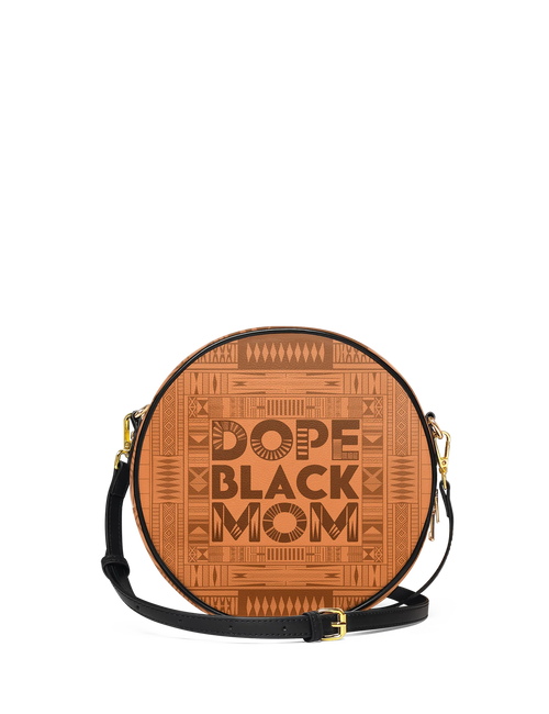 Afroyla "Dope Black Mom" Circle Crossbody Bag