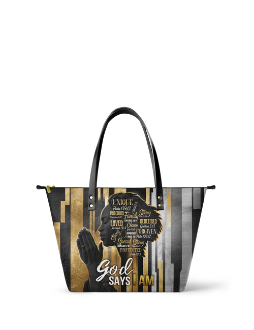 Afroyla "Amara" Leather Tote Bag