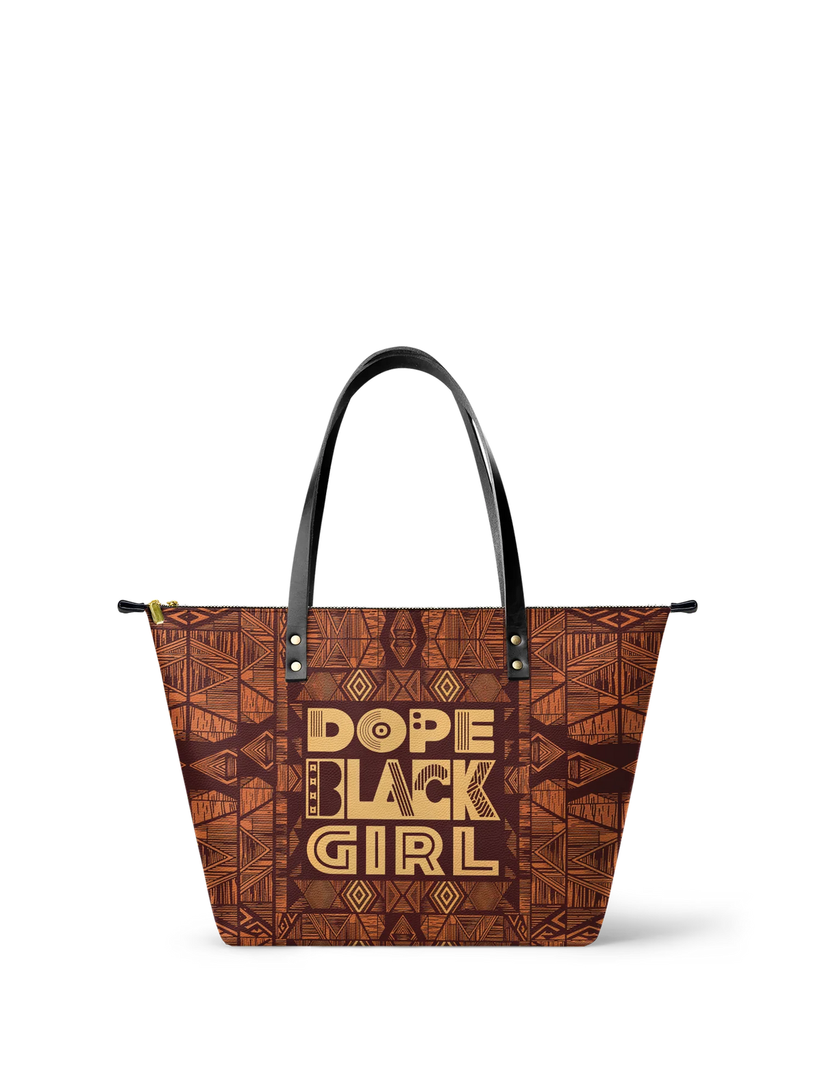 Afroyla "Dope Black Girl" Leather Tote Bag