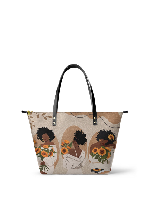 Afroyla "Solina" Leather Tote Bag
