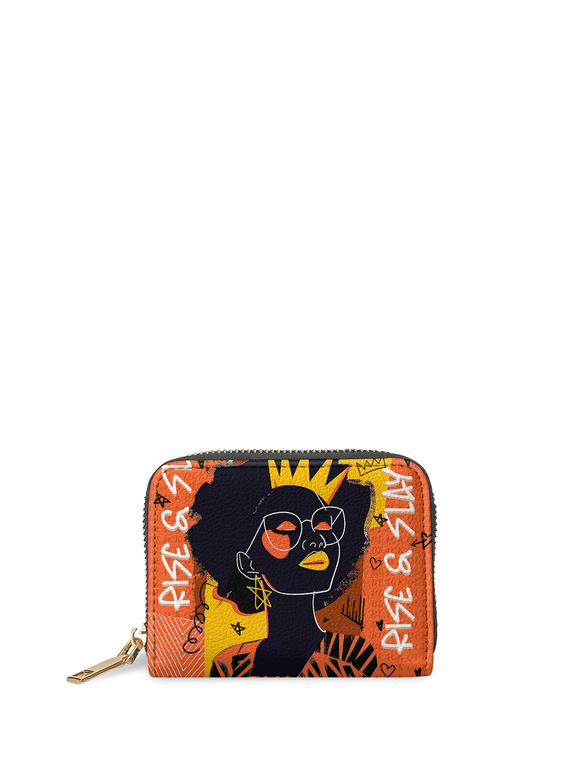 Afroyla "Aina" Orange Sorbet Mini Wallet