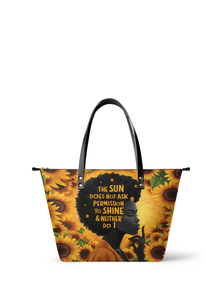 Afroyla "Sunaya" Leather Tote Bag