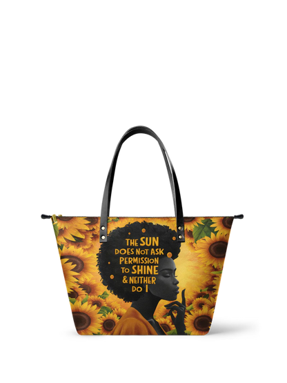 Afroyla "Sunaya" Leather Tote Bag