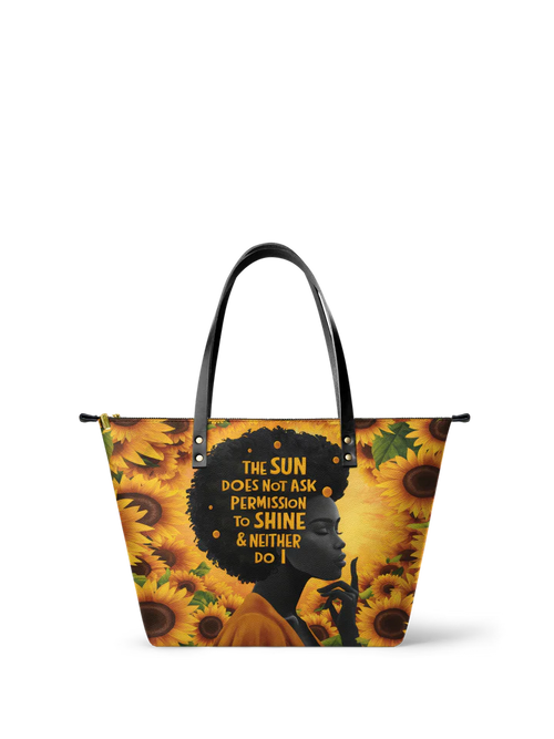 Afroyla "Sunaya" Leather Tote Bag