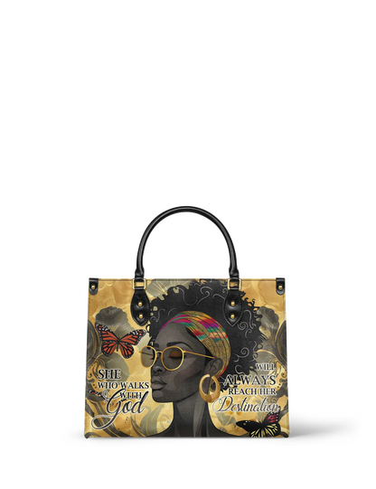 Afroyla "Njia" Leather Handbag