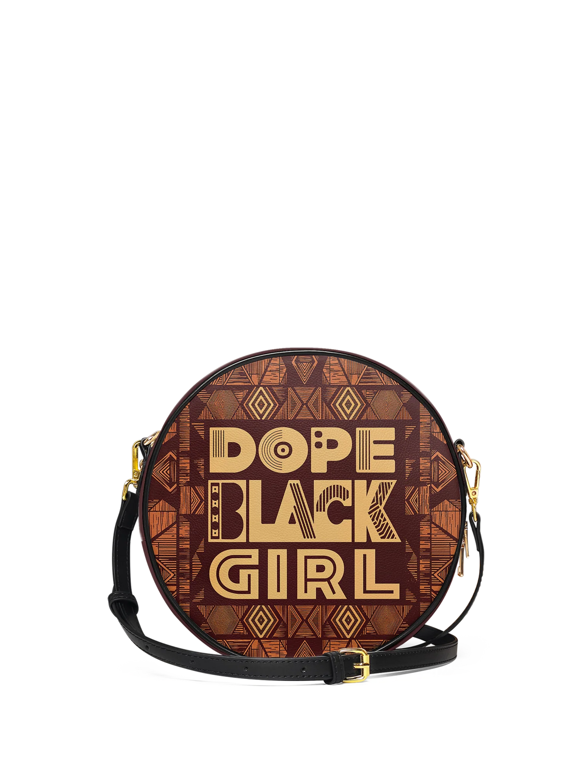 Afroyla "Dope Black Girl" Circle Crossbody Bag