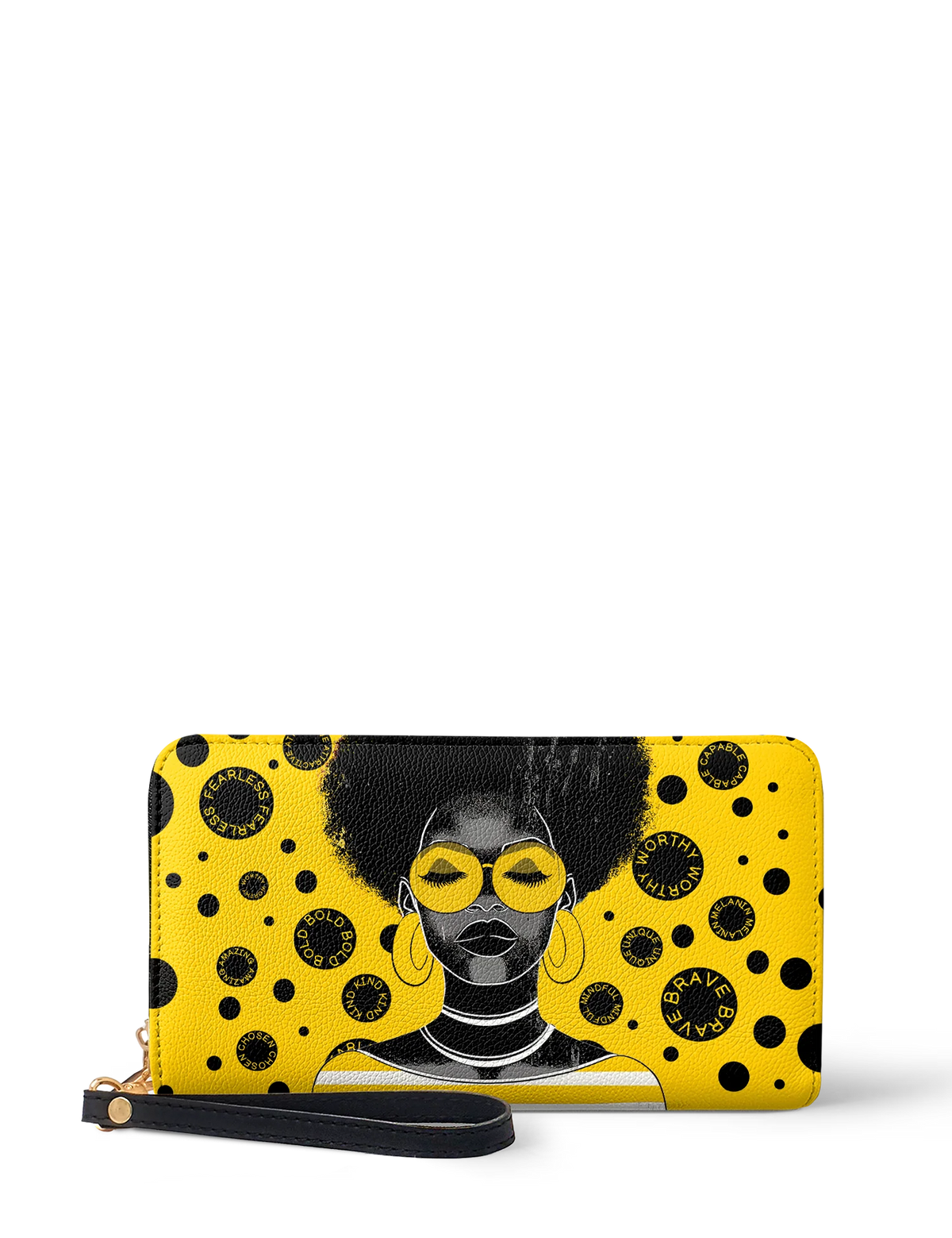 Afroyla "Fahari" Marigold Pop Wallet