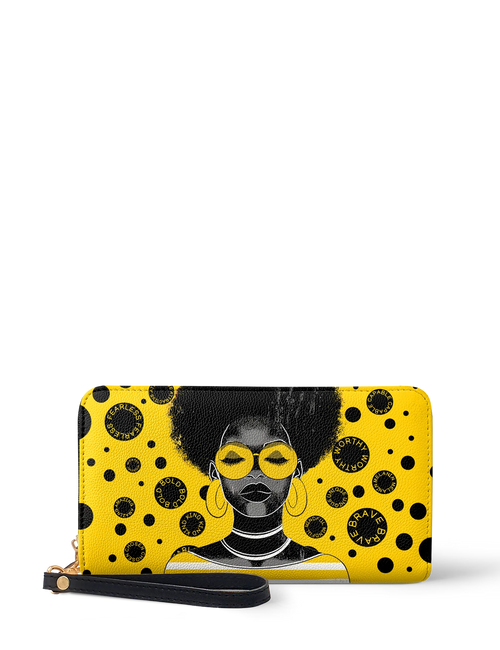 Afroyla "Fahari" Marigold Pop Wallet