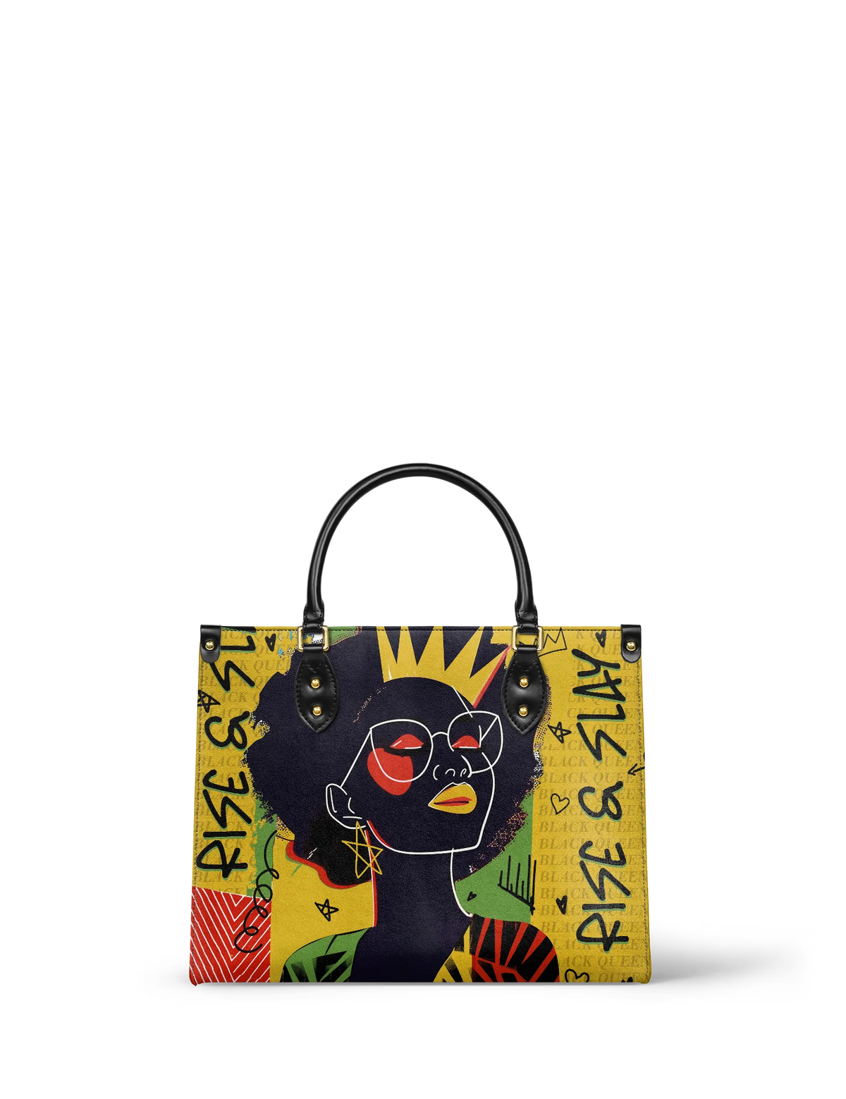Afroyla "Aina" Lemon Zest Leather Handbag
