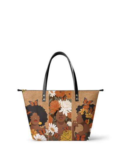 Afroyla "Ayira" Leather Tote Bag