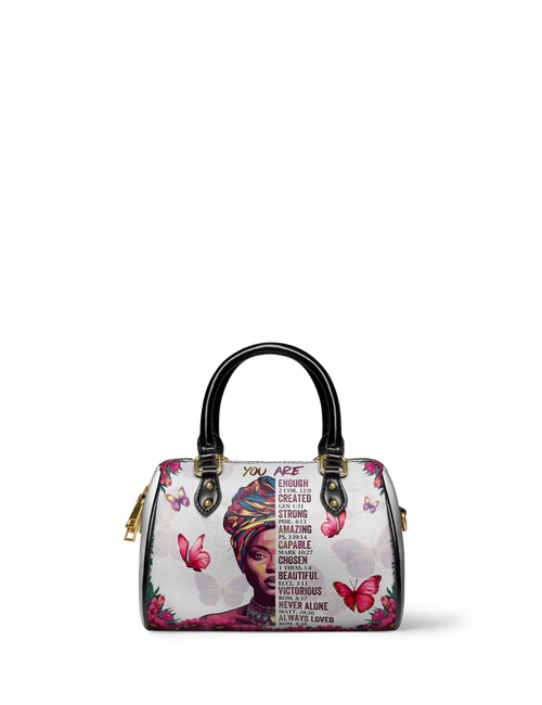 Afroyla "Imani" Dove White Mini Satchel