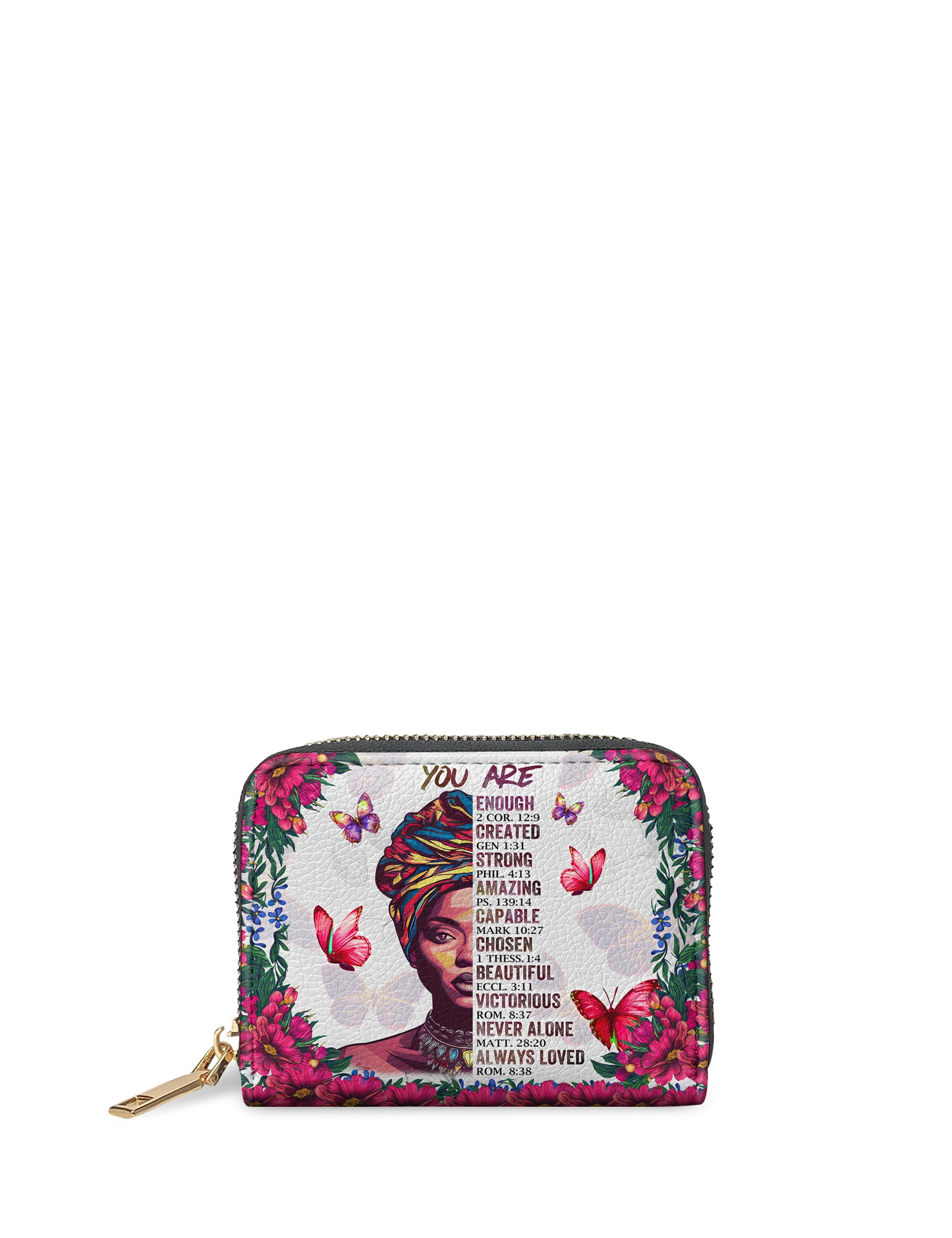 Afroyla "Imani" Dove White Mini Wallet
