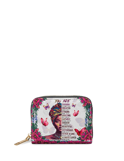 Afroyla "Imani" Dove White Mini Wallet