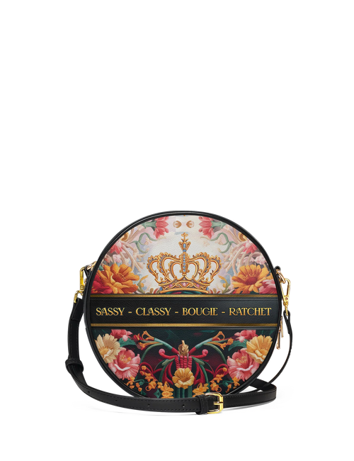 Afroyla "Naija Royale" Circle Crossbody Bag