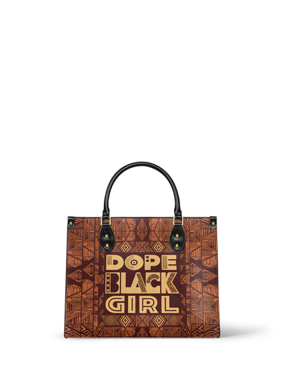Afroyla "Dope Black Girl" Leather Handbag