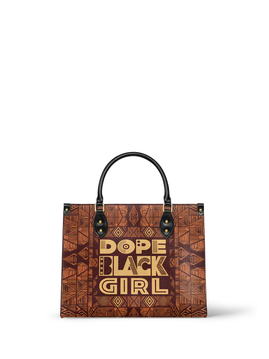 Afroyla "Dope Black Girl" Leather Handbag