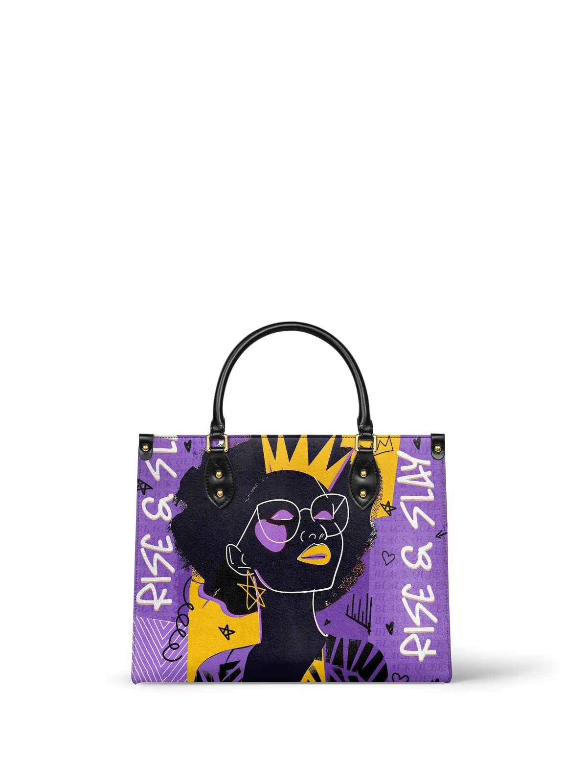 Afroyla "Aina" Grape Soda Leather Handbag