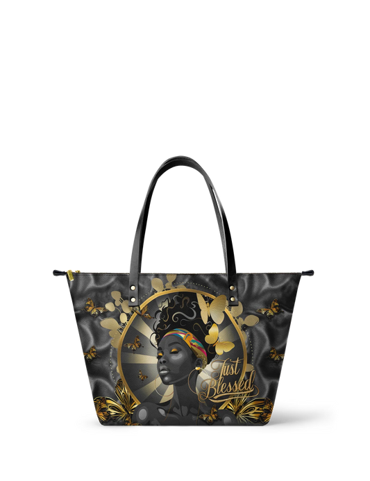 Afroyla "Barakaya" Leather Tote Bag