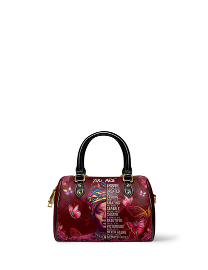 Afroyla "Imani" Pomegranate Red Mini Satchel