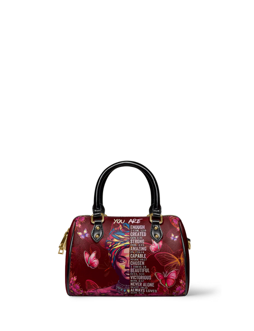 Afroyla "Imani" Pomegranate Red Mini Satchel