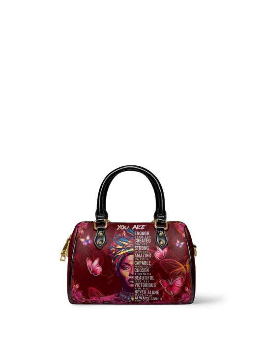 Afroyla "Imani" Pomegranate Red Mini Satchel