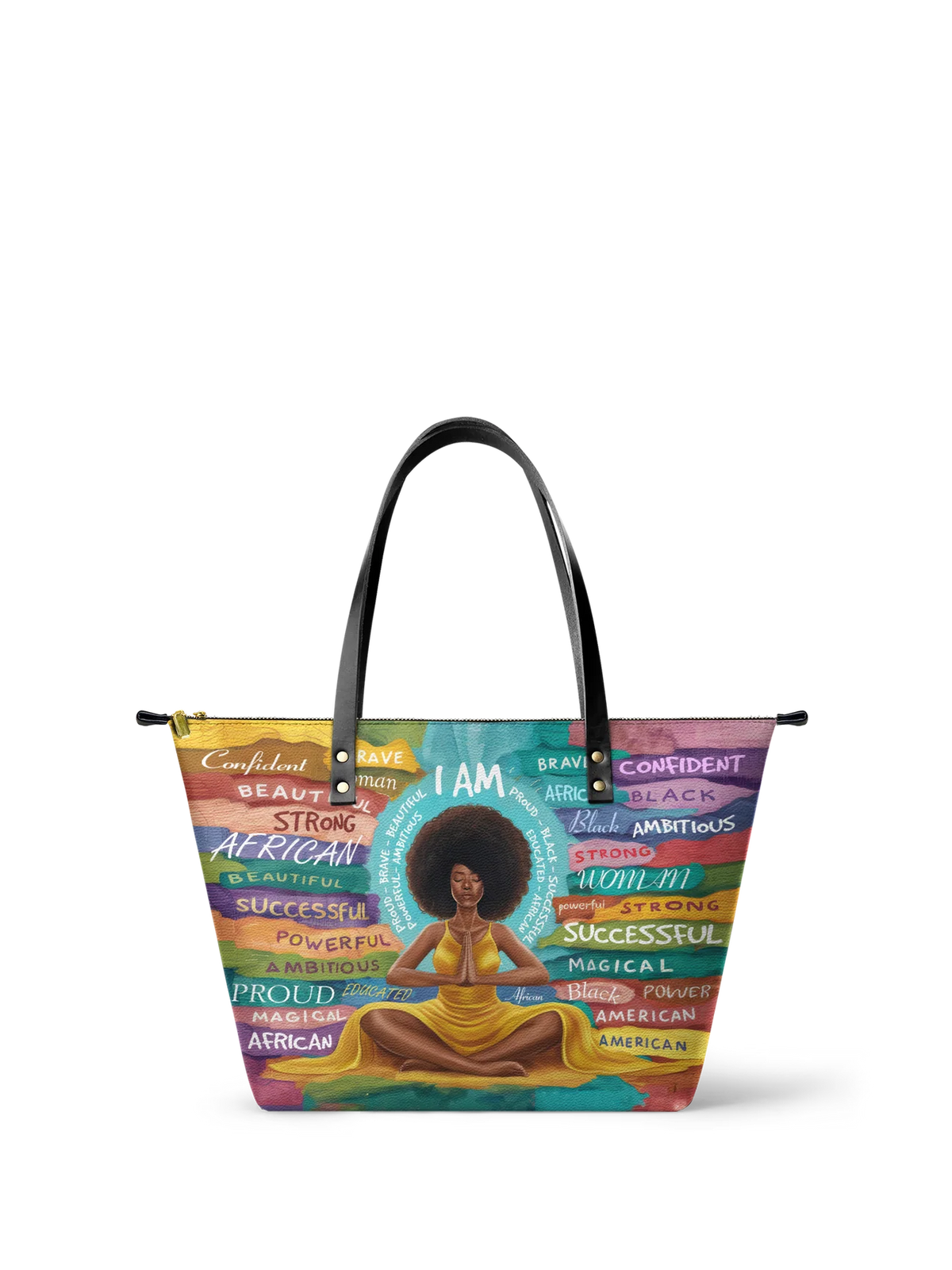 Afroyla "AfroEssence" Leather Tote Bag