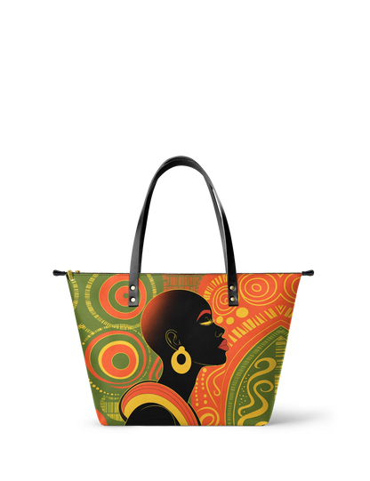 Afroyla "Baldisa" Leather Tote Bag