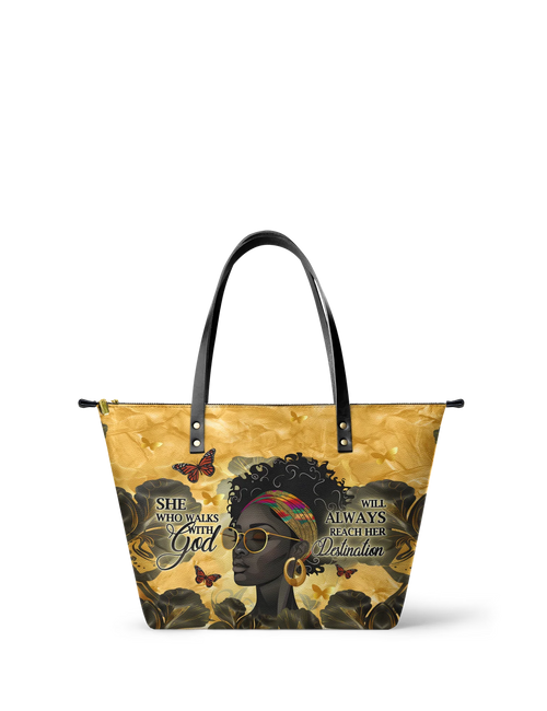 Afroyla "Njia" Leather Tote Bag