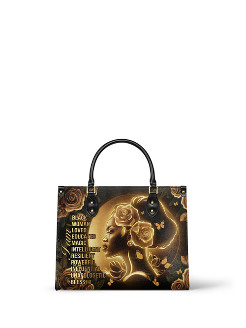 Afroyla "Lumina" Leather Handbag