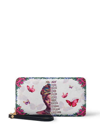 Afroyla "Imani" Dove White Wallet