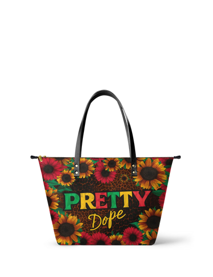 Afroyla "Solya" Leather Tote Bag