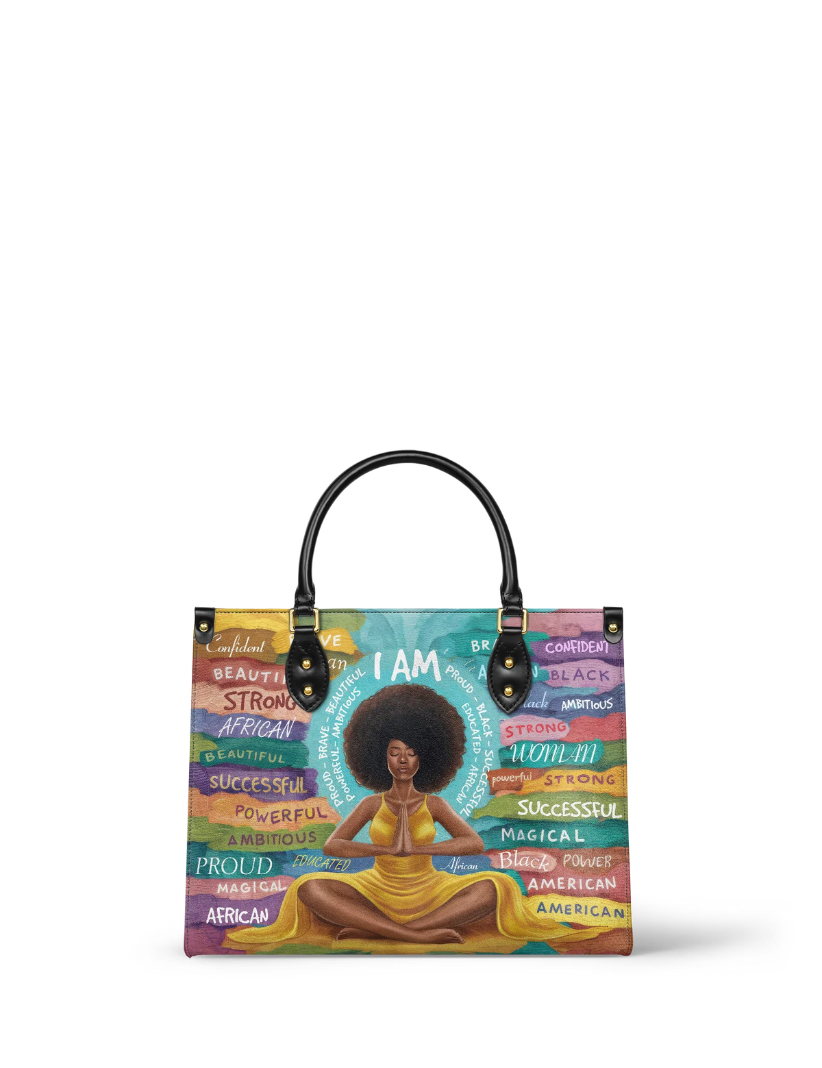 Afroyla "AfroEssence" Leather Handbag