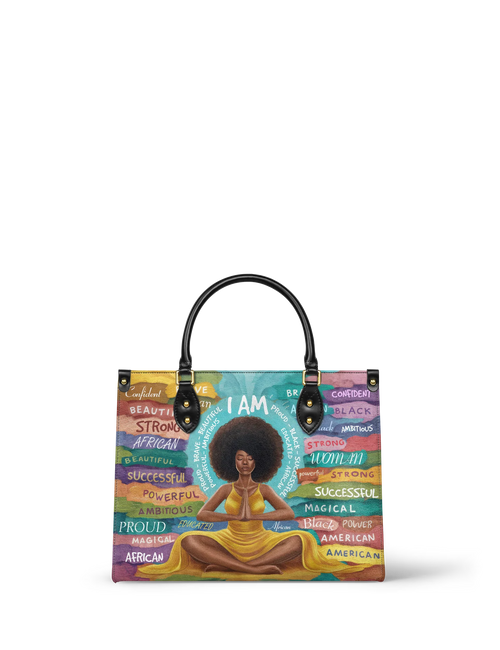 Afroyla "AfroEssence" Leather Handbag