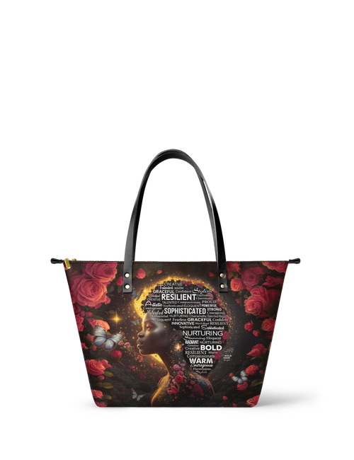 Afroyla "Aurenna" Leather Tote Bag