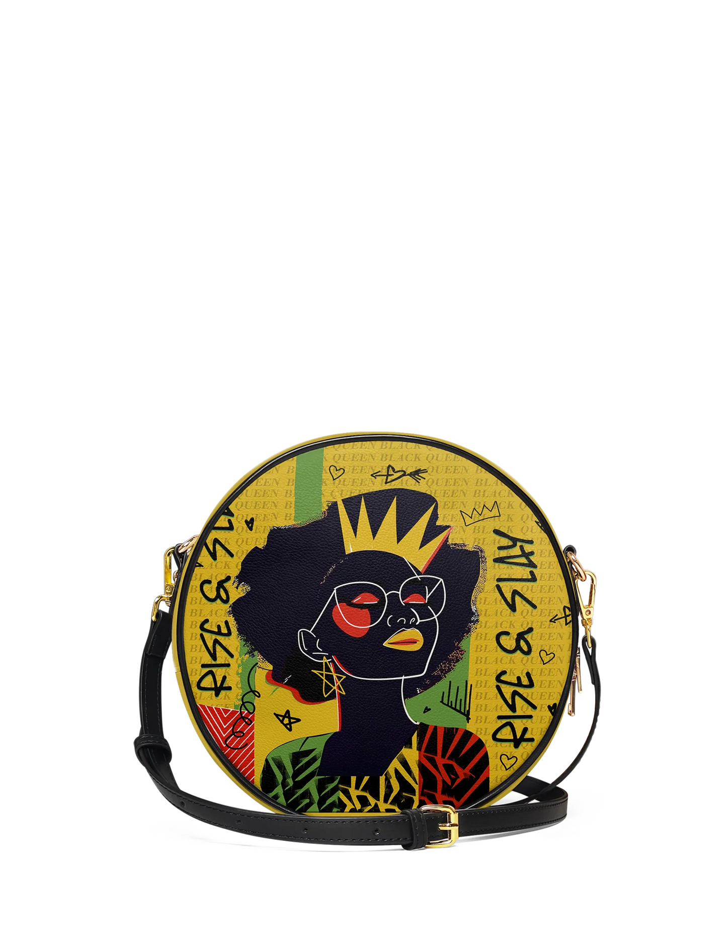 Afroyla "Aina" Lemon Zest Circle Crossbody Bag