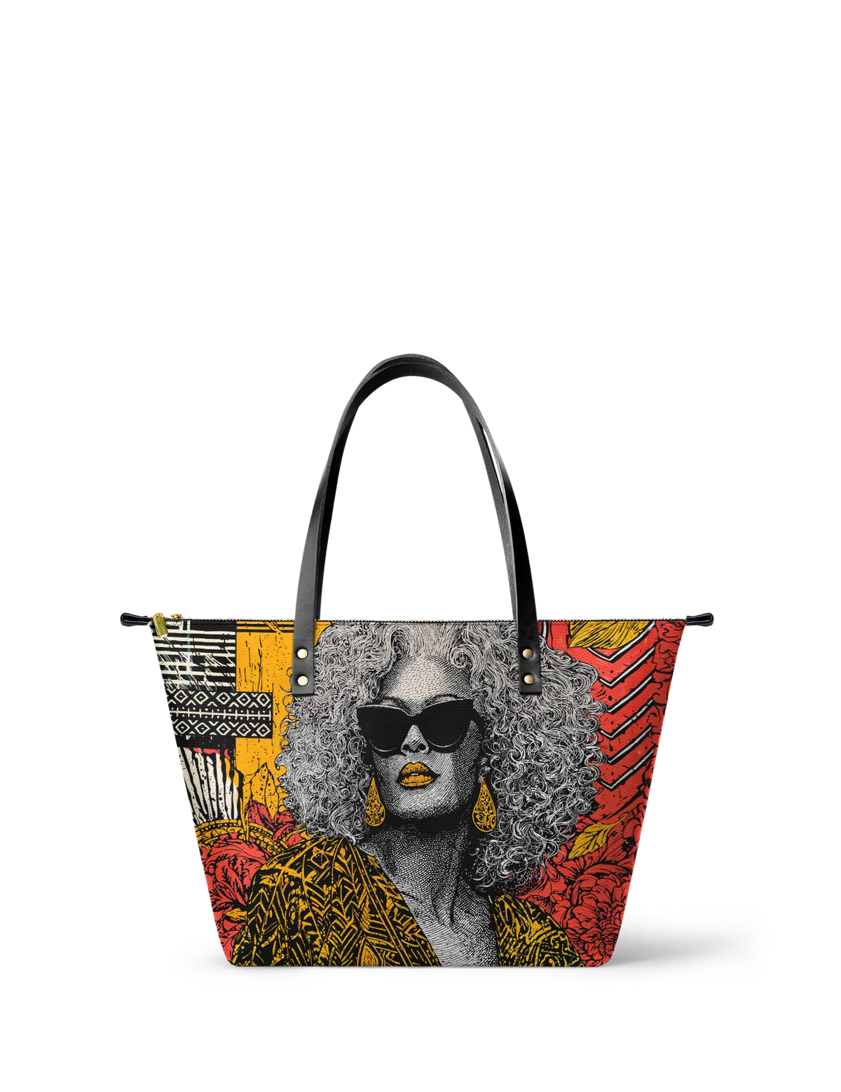 Afroyla "Nandeka" Leather Tote Bag