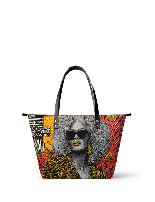 Afroyla "Nandeka" Leather Tote Bag