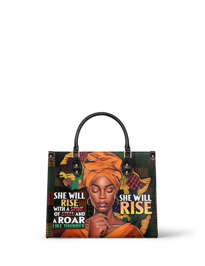 Afroyla "Thundara" Leather Handbag