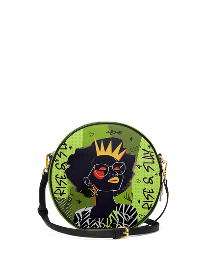 Afroyla "Aina" Lime Pop Circle Crossbody Bag